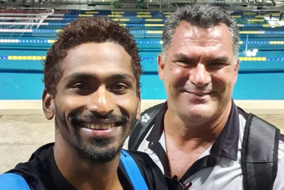Sajan Prakash with Phuket Coach Miguel Lopez