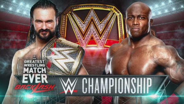 WWE Title Match: Bobby Lashley vs. Drew McIntyre (c)