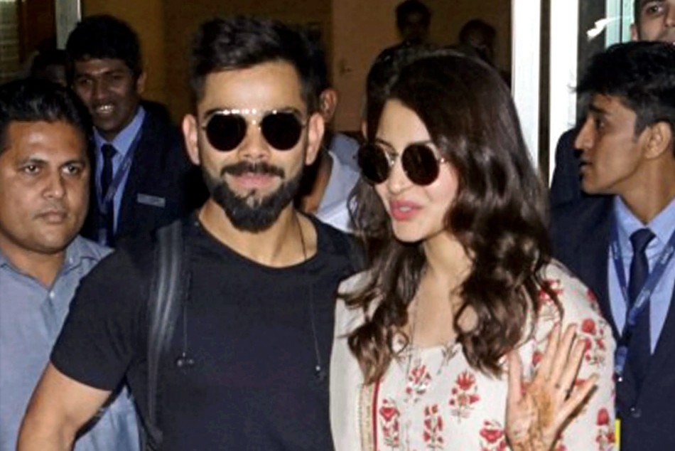India skipper Virat Kohli with wife Anushka Sharma India skipper Virat Kohli with wife Anushka Sharma