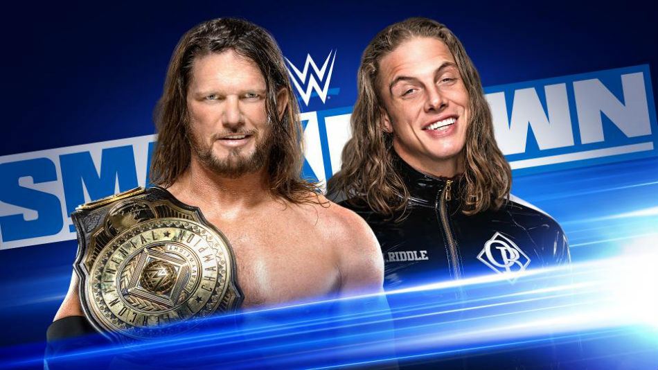 AJ Styles vs Matt Riddle title match set for Smackdown (image courtesy WWE.com) AJ Styles vs Matt Riddle title match set for Smackdown (image courtesy WWE.com)