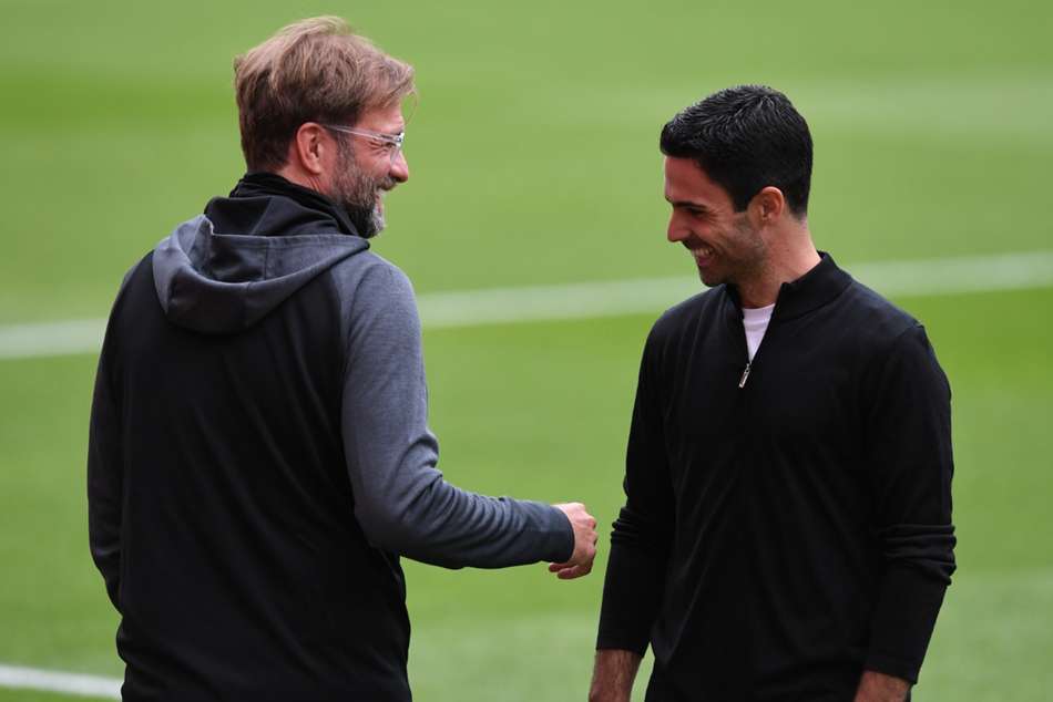 Klopp and Arteta Klopp and Arteta