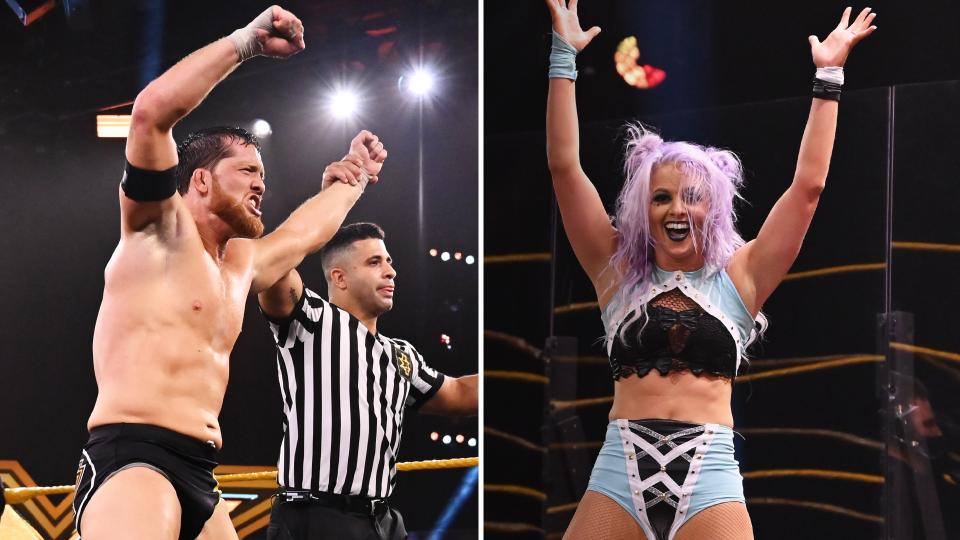 Kyle OReilly & Candice LeRae got title shots at TakeOver (image courtesy WWE.com) Kyle OReilly & Candice LeRae got title shots at TakeOver (image courtesy WWE.com)