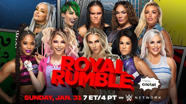 30-Woman Royal Rumble Match: Winner earns Raw/SmackDown/NXT Women's Title shot at WrestleMania 37