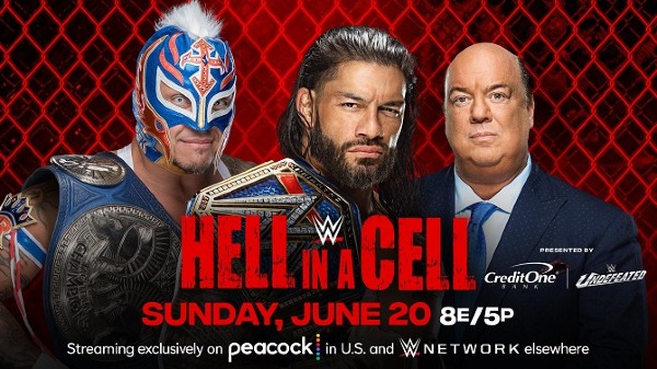 Universal Champion Roman Reigns vs. Rey Mysterio (Hell in a Cell Match)
