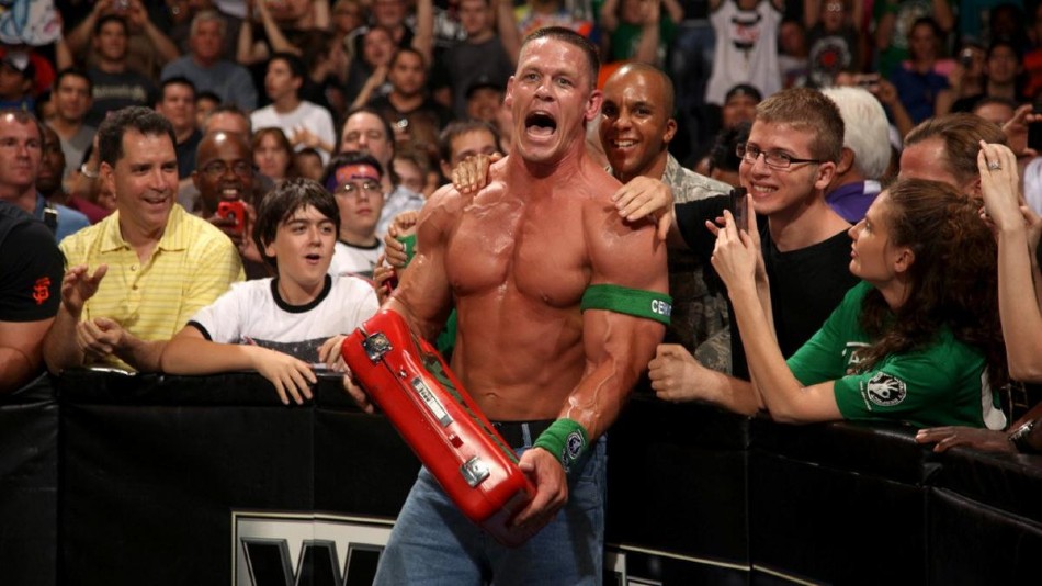 John Cena with his Money in the Bank briefcase in 2012 (image courtesy WWE) John Cena with his Money in the Bank briefcase in 2012 (image courtesy WWE)