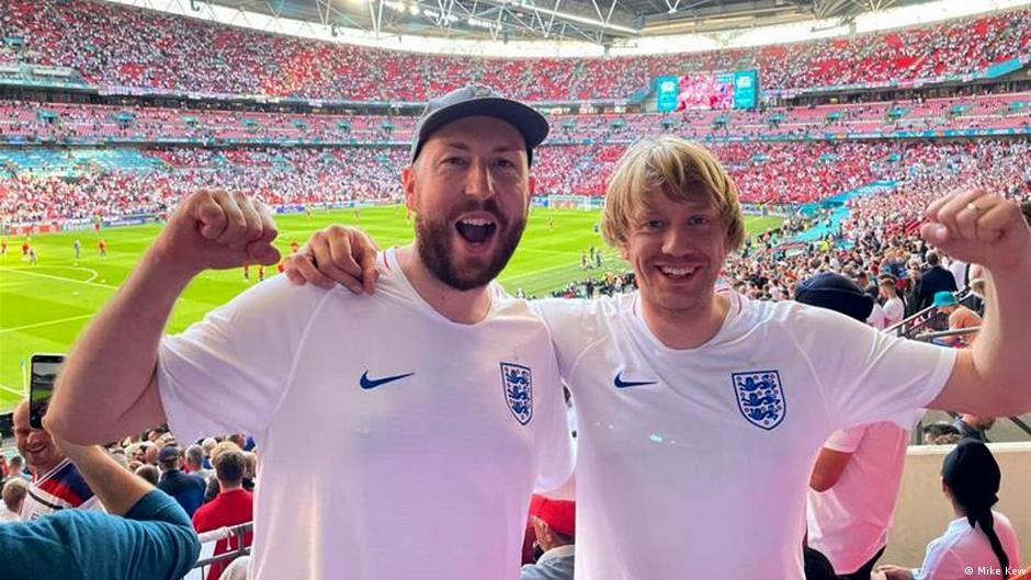 Matt Pearson (left in picture), like any England fan under the age of about 65, has never known the thrill of reaching a major tournament final