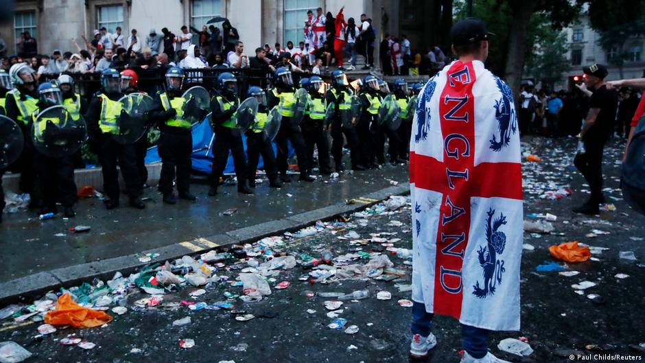 Chaotic scenes filled the streets on the day of the final