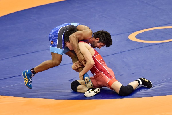 Wrestling - Men's freestyle 65kg – Bronze Medal Bout - Bajrang Punia – 3.55 PM