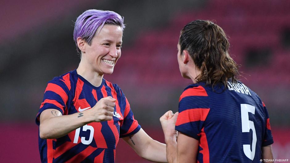 US football player Megan Rapinoe criticized the IOCs stance on protest