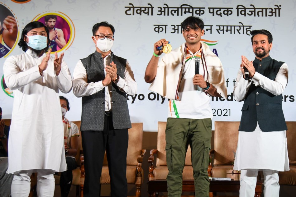 Tokyo Olympics: Indias Olympic heroes felicitated in grand ceremony Tokyo Olympics: Indias Olympic heroes felicitated in grand ceremony
