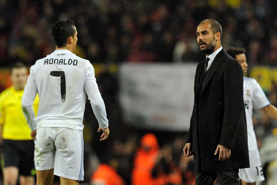 Cristiano Ronaldo and Pep Guardiola Cristiano Ronaldo and Pep Guardiola