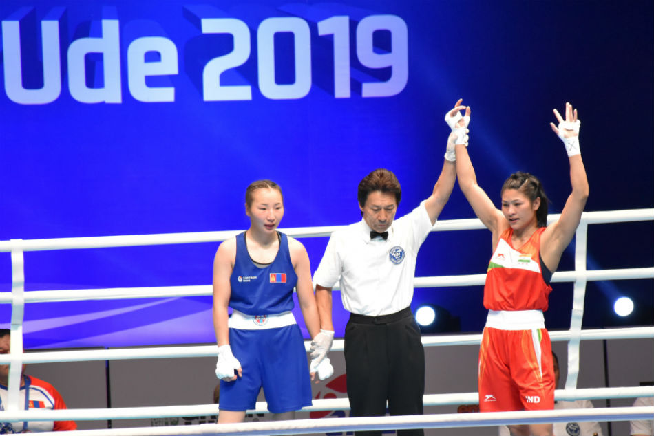 Jamuna Boro won a bronze medal at the 2019 AIBA Womens World Boxing Championships held in Ulan-Ude, Russia 