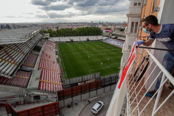 Rayo Vallecano's home record 