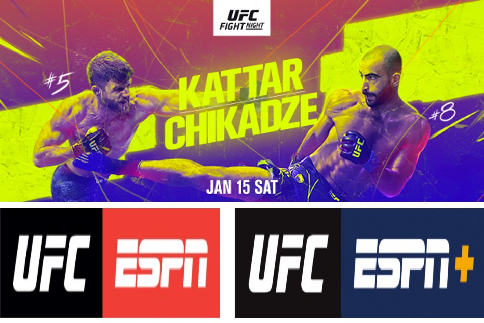 Kattar vs Chikadze to headline UFC Vegas 46 on January 15 Kattar vs Chikadze to headline UFC Vegas 46 on January 15