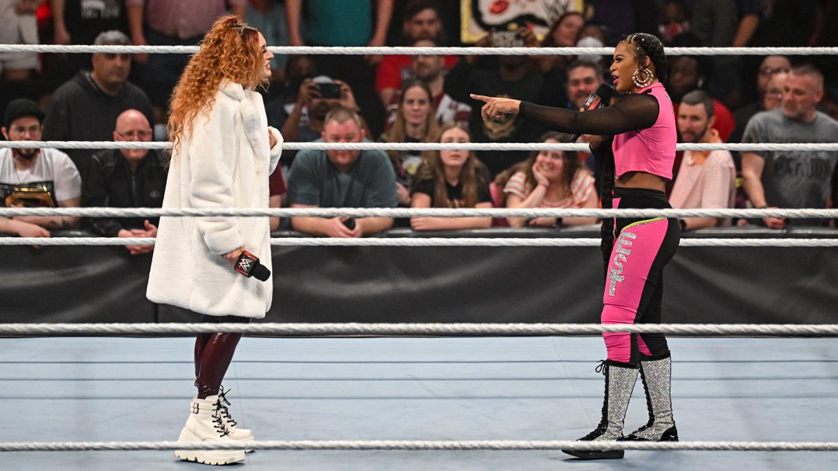 Becky Lynch and Bianca Belair confronted on Raw (image courtesy WWE.com) Becky Lynch and Bianca Belair confronted on Raw (image courtesy WWE.com)