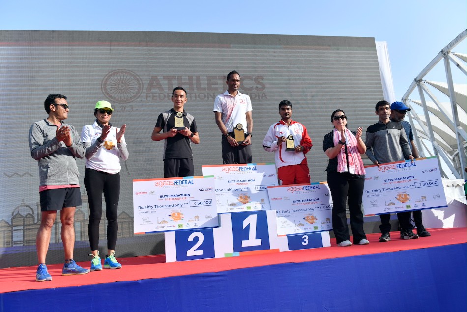 Winners of the Ageas Federal Life Insurance New Delhi Marathon 2022- Men