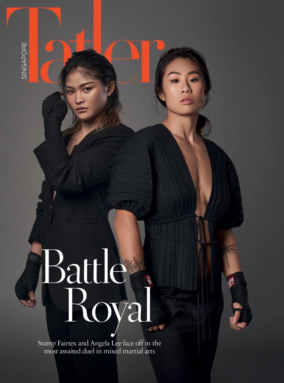 Lee and Stamp on cover of Singapore Tatler