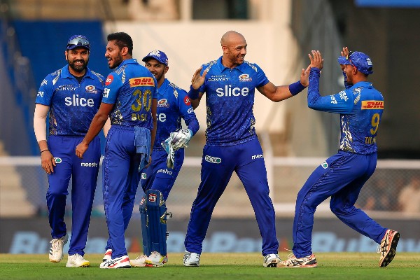 MI and RR record in Dr DY Patil Stadium, Mumbai