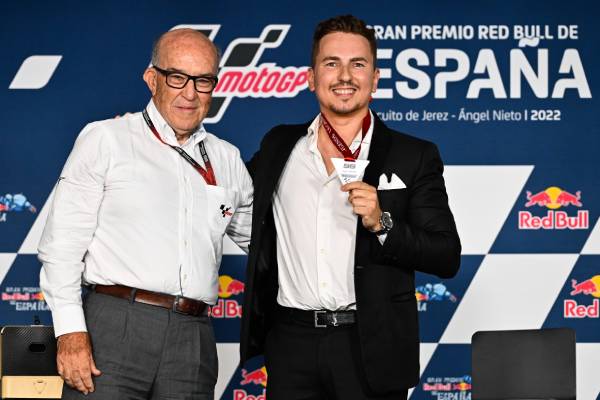 Carmelo Ezpeleta and Jorge Lorenzo