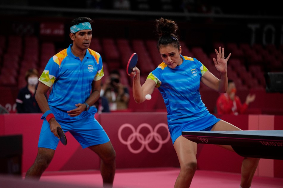 Sharath Kamal and Manika Batra