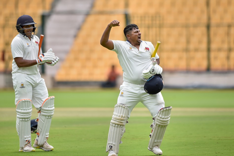 Sarfaraz Khan: Ton for dad and thigh thump celebration for late Sidhu Moosewala