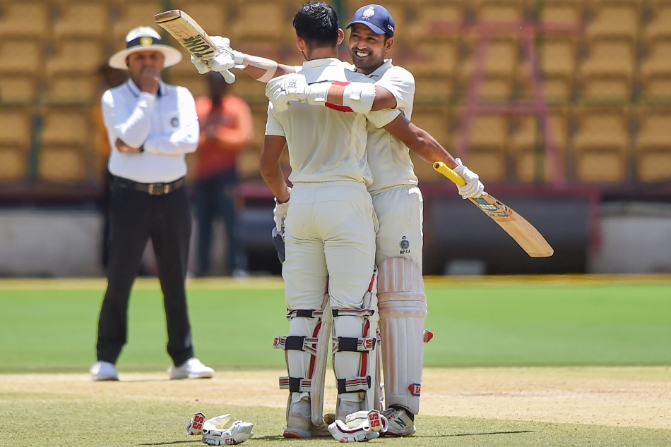 Yash Dubey and Shubham Sharma celebrate