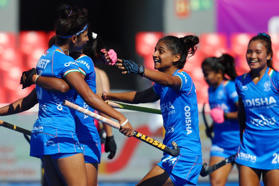 navneet kaur celebrates her goal