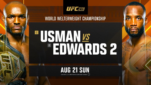 UFC 278 Fight Card UFC 278 Fight Card