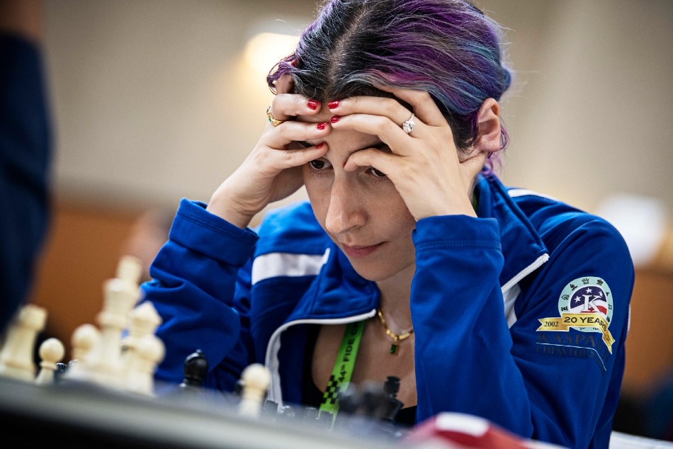 Tatev Abrahamyan won a nice attacking game. PHOTO: Lennart Ootes