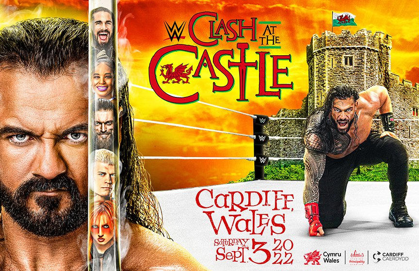 WWE Clash at the Castle poster (image courtesy WWE) WWE Clash at the Castle poster (image courtesy WWE)