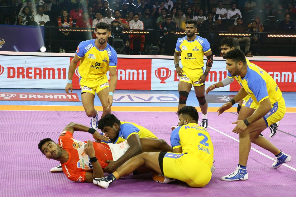 PKL Season 9: Tamil Thalaivas vs Gujarat Giants, Highlights: Thalaivas, Giants play out nail-biting tie