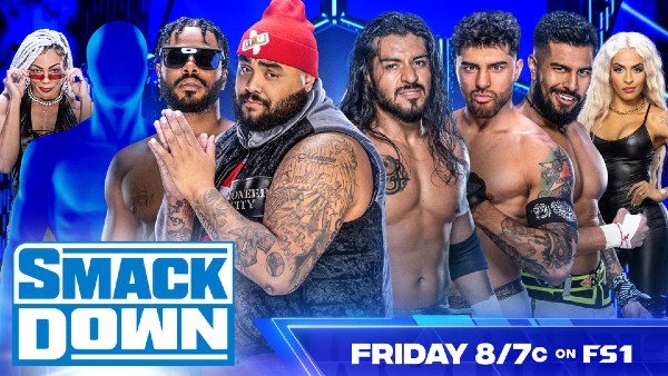 Hit Row vs. Legado Del Fantasma in a Six-Man Tag Team Match