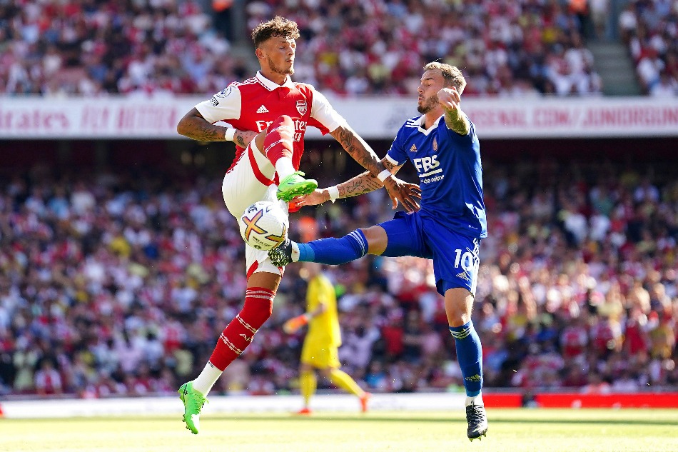 James Maddison Ben White Arsenal Leicester Premier League