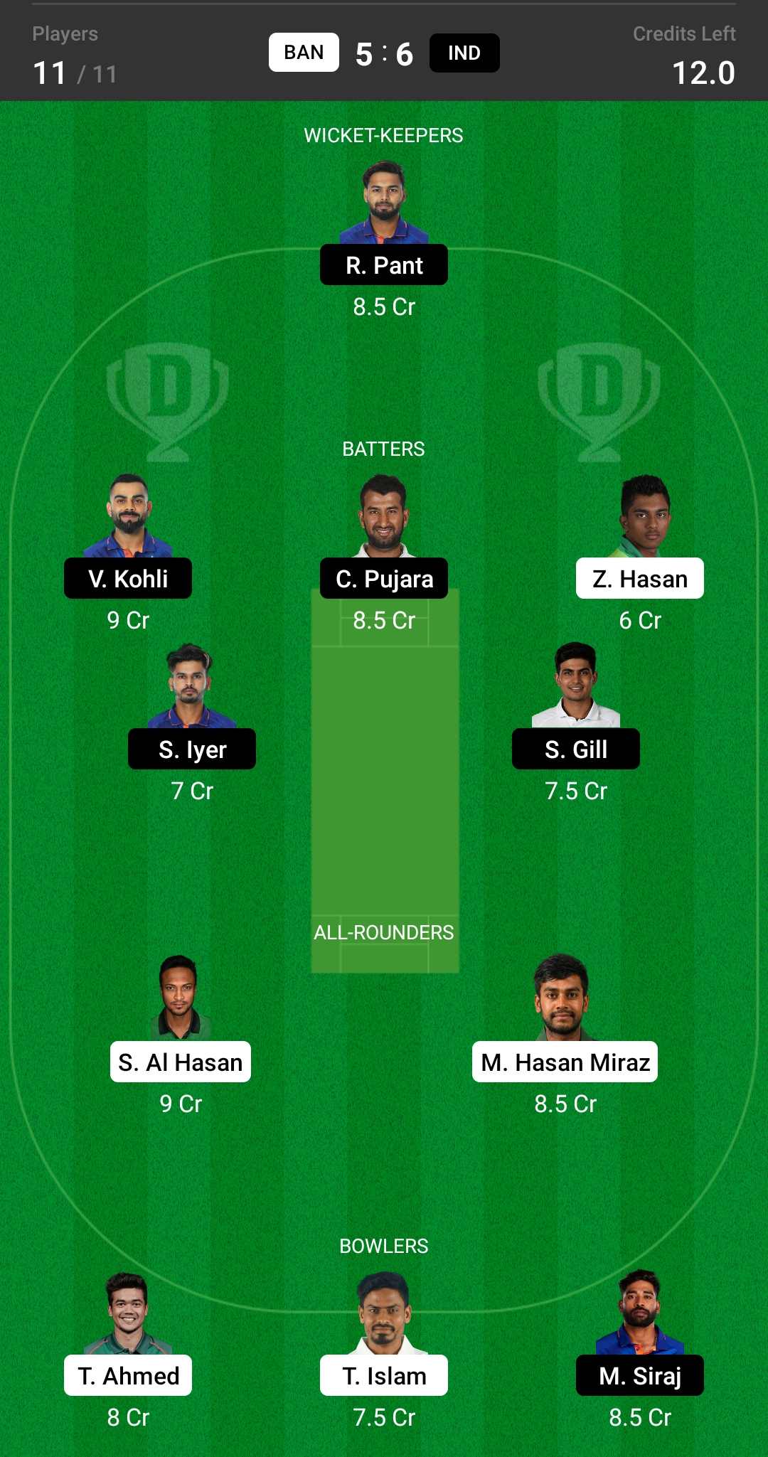 ind vs ban 2nd test fantasy tips