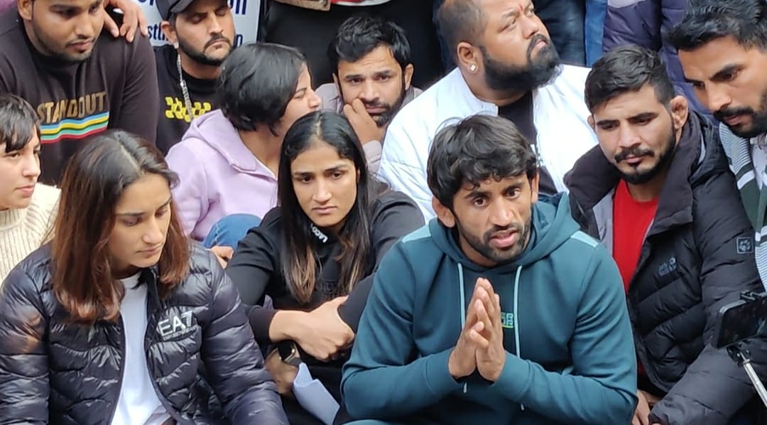 Indian wrestlers protest