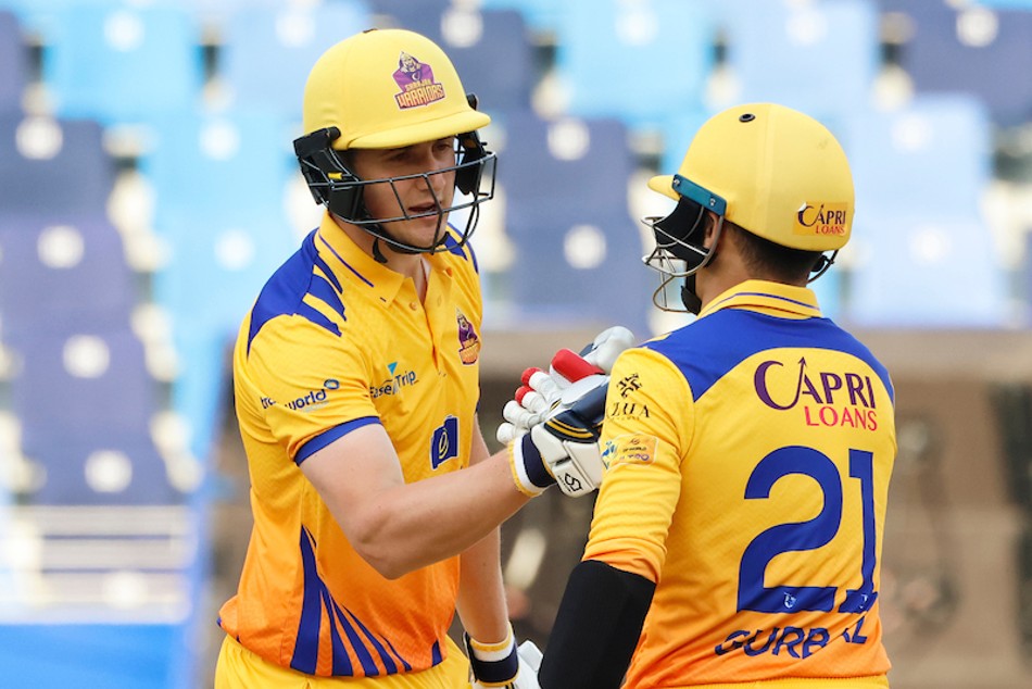 Rahmanullah Gurbaz with Tom Kohler Cadmore