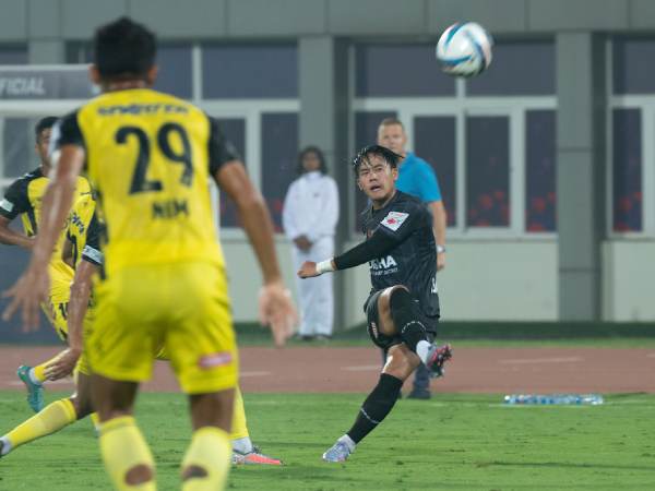Isak Vanlalruatfela gave OFC an early lead against HFC with a spectacular strike finding the back of the net. Image: ISL