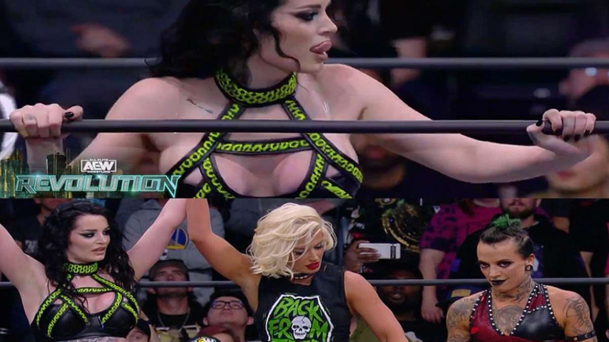 Saraya surprisingly received one more name under her wings at Revolution (image courtesy Twitter) Saraya surprisingly received one more name under her wings at Revolution (image courtesy Twitter)