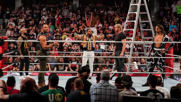 Logan Paul confronted MITB match participants on Raw (image courtesy WWE.com)