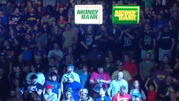 Money in the Bank briefcases on Smackdown (image courtesy Twitter)