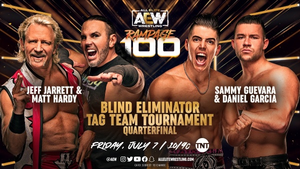 AEW Blind Eliminator Tag Tournament continues on Rampage (image courtesy Twitter) AEW Blind Eliminator Tag Tournament continues on Rampage (image courtesy Twitter)