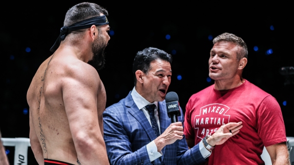 Anatoly Malykhin and Amir Aliakbari come face to face at ONE Fight Night 12