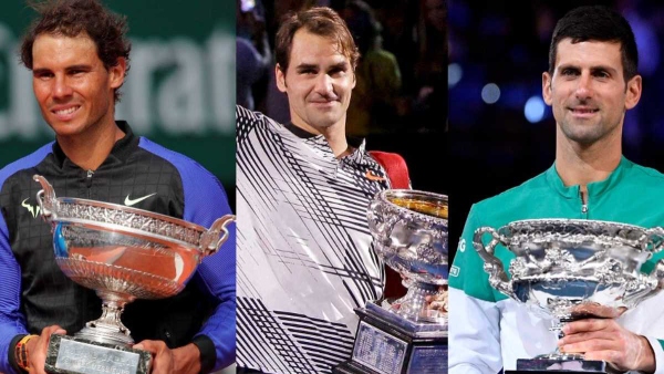 Rafael Nadal, Roger Federer and Novak Djokovic