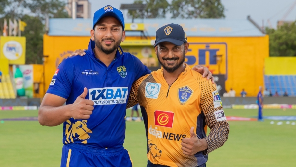 TNPL 2023 Finalists Captains - Shahrukh Khan (LKK) and Arun Karthik (NRK) - (Image Courtesy: TNPL)