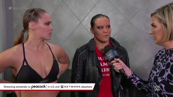 Ronda Rousey ready to feud with Shayna Baszler before taking another hiatus (image courtesy YouTube)