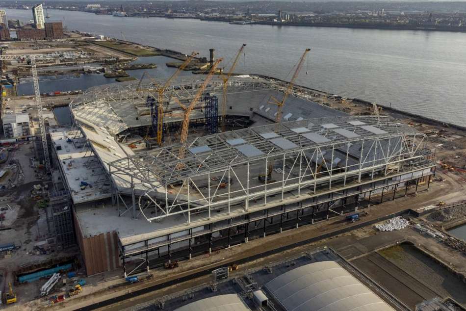 A general view of Everton’s new stadium A general view of Everton’s new stadium