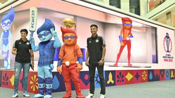 world-cup-2023-icc-launches-vibrant-mascot-shafali-varma-yash-dhull