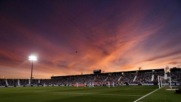 Sunset at CD Leganés stadium