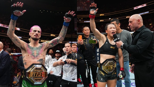 UFC 292: Champions react after their respective fights (Image Courtesy: UFC Media via Getty Images)