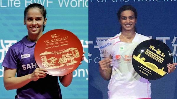 Players competing in the China Open Badminton Tournament